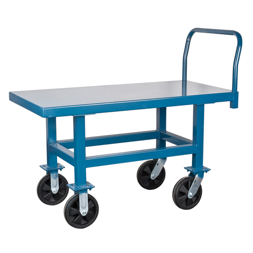 Elevated Platform Trucks, 48" L x 24" W, 2000 lbs. Capacity, Nylon Casters NTL Industrial