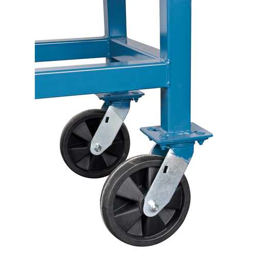 Elevated Platform Trucks, 48" L x 24" W, 2000 lbs. Capacity, Nylon Casters NTL Industrial