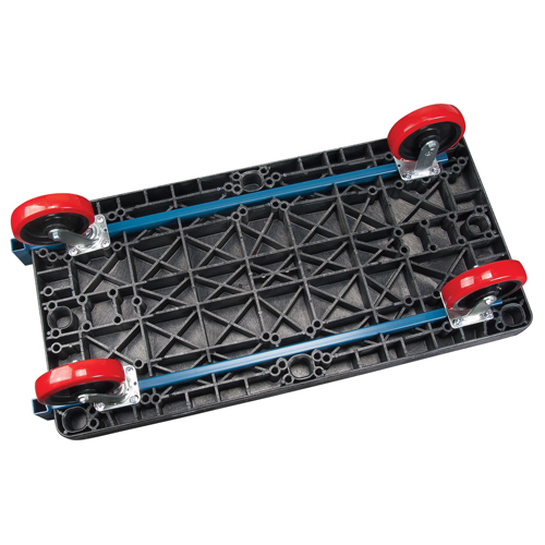 Plastic Platform Truck, 48" L x 24" W, 2500 lbs. Cap., Polyurethane Wheels NTL Industrial