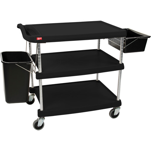 myCart Utility Cart, 3 Tiers, 20" x 35-1/2" x 30", 400 lbs. Capacity NTL Industrial
