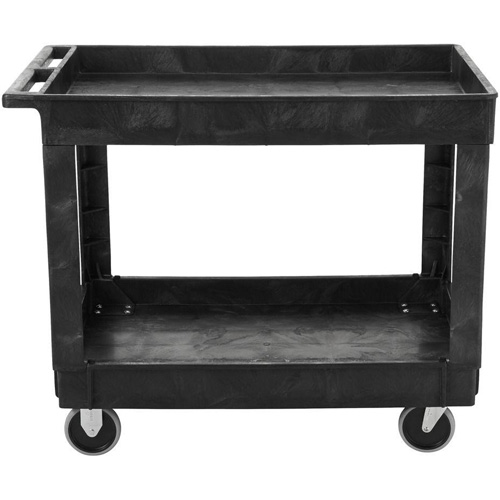 Chariot utilitaire avec poign&eacute;e, 2 tiers, 40" x 32-1/4" x 24", Capacit&eacute; 500 lb NTL Industrial