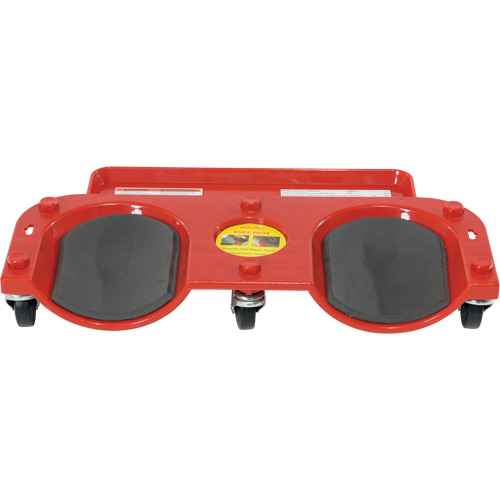 Socle roulant pour les genoux, Plastique, Rouge, Capacit&eacute; 350 lb NTL Industrial
