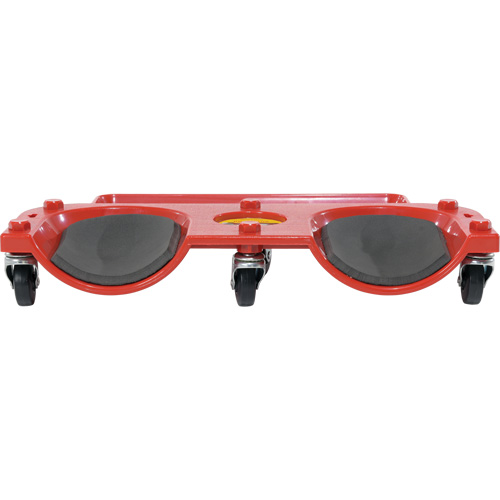 Socle roulant pour les genoux, Plastique, Rouge, Capacit&eacute; 350 lb NTL Industrial