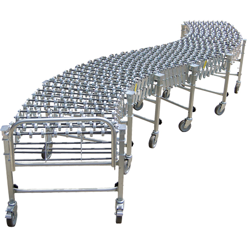 Convoyeurs extensibles/flexibles, 24" la x 24' 8" lo, Capacit&eacute; de 226 lb par pi lin. NTL Industrial