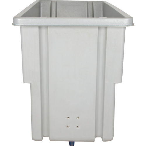 Chariot basculeur en acier, Poly&eacute;thyl&egrave;ne, 0,625 vg³, Capacit&eacute; de charge de 500 lb NTL Industrial