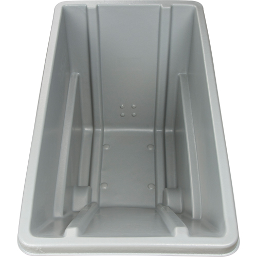 Chariot basculeur en acier, Poly&eacute;thyl&egrave;ne, 0,625 vg³, Capacit&eacute; de charge de 500 lb NTL Industrial