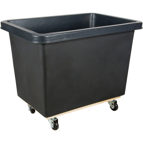 Tapered Wall Box Truck, Polyethylene, 43" L x 30" W x 33" H, 16 cu. ft. Volume, 500 lbs. Capacity NTL Industrial