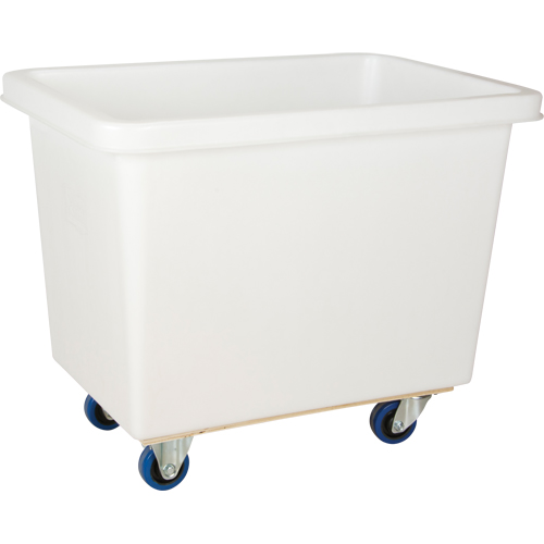 Tapered Wall Box Truck, White Polyethylene, 37" L x 26" W x 31" H, 9 cu. ft. Volume, 600 lbs. Capacity NTL Industrial