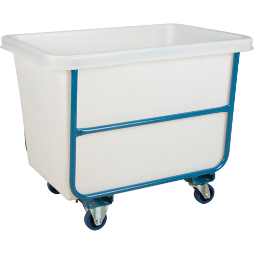 Tapered Wall Box Truck, White Polyethylene, 43" L x 30" W x 34" H, 16 cu. ft. Volume, 1000 lbs. Capacity NTL Industrial