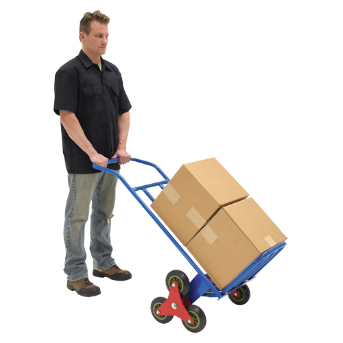 Stair Climbing Hand Truck, Steel Frame, 24" W x 45-3/4" H, 300 lbs. Capacity NTL Industrial