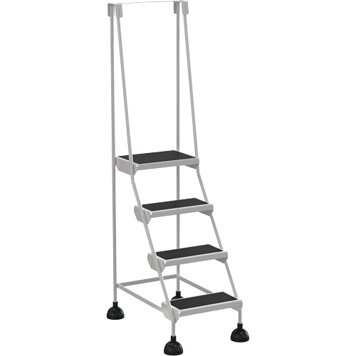 &eacute;chelles Stop-Step, 4 marches, Largeur de la marche 16", Hauteur de la plateforme 38-3/16", Acier NTL Industrial