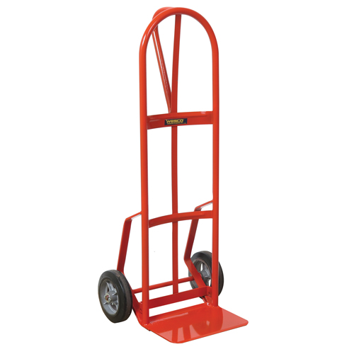 Hand Truck with Reinforced Noseplate - 126DRN-HB , P-Handle Handle, Steel, 51" Height, 800 lbs. Capacity NTL Industrial