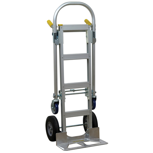 SPTN-JR-T18-SR Spartan Jr. Convertible Hand Truck, Aluminum, 1000 lbs. Capacity NTL Industrial