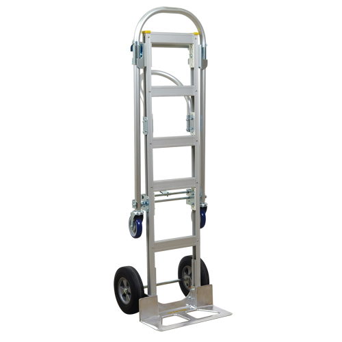 SPTN-SR-T18-SR Spartan Sr. Convertible Hand Truck, Aluminum, 1000 lbs. Capacity NTL Industrial