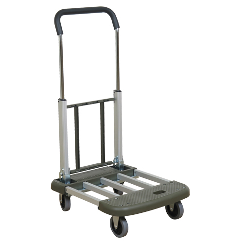 Chariot &agrave; plateforme t&eacute;l&eacute;pliante, Aluminium, 330 lb, 29-1/2" lo x 17-1/2" la, Hauteur 36-1/2" NTL Industrial