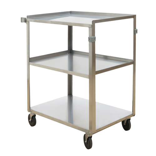 Shelf Carts, 3 Tiers, 18" W x 32" H x 27-3/8" D, 500 lbs. Capacity NTL Industrial