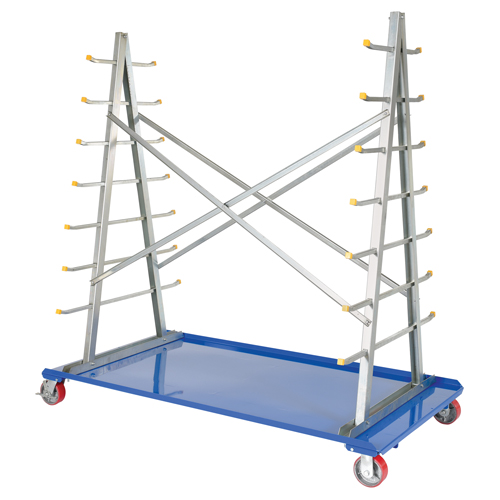 A-Frame Bar & Pipe Cart, Steel, 36-3/4" W x 73-3/4" D x 72-1/2" H, 2000 lbs. Capacity NTL Industrial