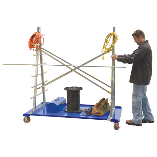 A-Frame Bar & Pipe Cart, Steel, 36-3/4" W x 73-3/4" D x 72-1/2" H, 2000 lbs. Capacity NTL Industrial