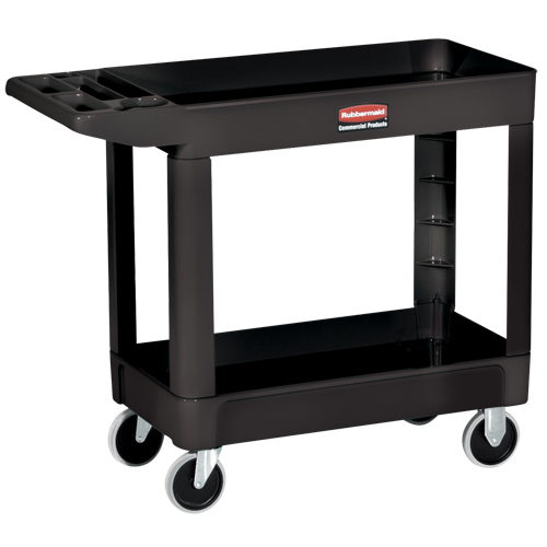 Heavy-Duty Utility Cart - 4520-89, 2 Tiers, 25-7/8" x 33-1/4" x 45-1/4", 500 lbs. Capacity NTL Industrial