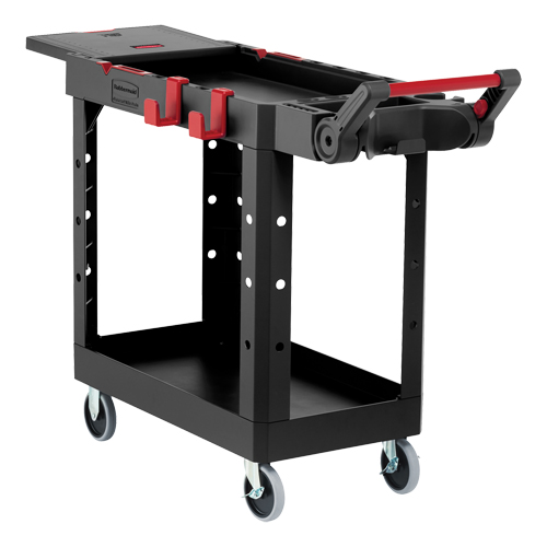 Heavy-Duty Adaptable Utility Cart, 2 Tiers, 17-3/4" x 36" x 46-1/5", 500 lbs. Capacity NTL Industrial