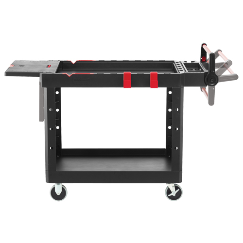 Chariot utilitaire robuste et polyvalent, 2 tiers, 25-1/5" x 36" x 51-1/2", Capacit&eacute; 500 lb NTL Industrial