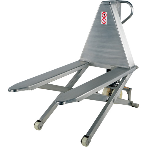 Pallet Lift Table, 45" L x 26-3/4" W, Stainless Steel, 2000 lbs. Capacity NTL Industrial