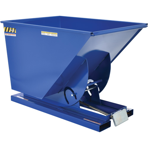 Conteneur autobasculeur, Acier, 1 vg³, Bleu NTL Industrial