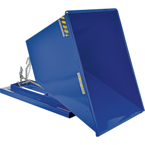 Conteneur autobasculeur, Acier, 1 vg³, Bleu NTL Industrial