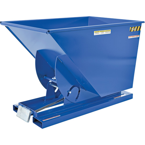 Conteneur autobasculeur, Acier, 1 vg³, Bleu NTL Industrial
