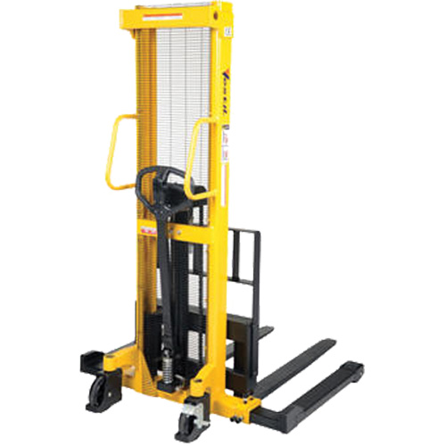 Manual Hydraulic Stacker, Hand Pump Operated, 2000 lbs. Capacity, 35" Max Lift NTL Industrial