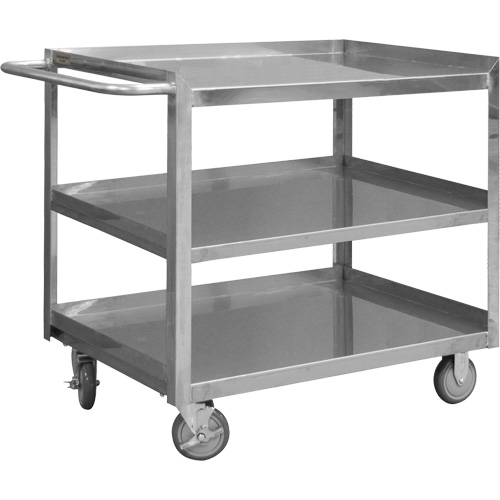 Chariot avec tablettes de calibre industriel, 3 Tiers, 24-1/8" la x 35" h x 42" p, Capacit&eacute; 1200 lb NTL Industrial
