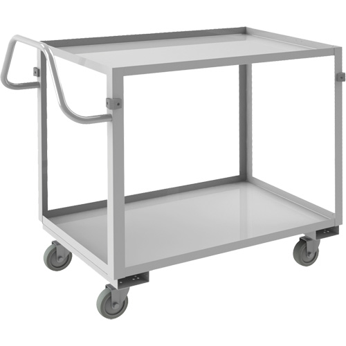 Industrial Grade Shelf Cart, 2 Tiers, 22-1/2" W x 36-1/2" H x 42-7/16" D, 600 lbs. Capacity NTL Industrial