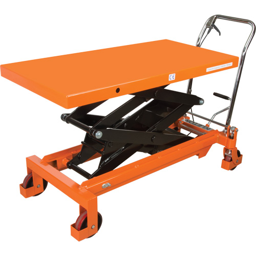 Table &eacute;l&eacute;vatrice &agrave; ciseaux hydraulique, 48" lo x 24" la, Acier, Capacit&eacute; 1540 lb NTL Industrial