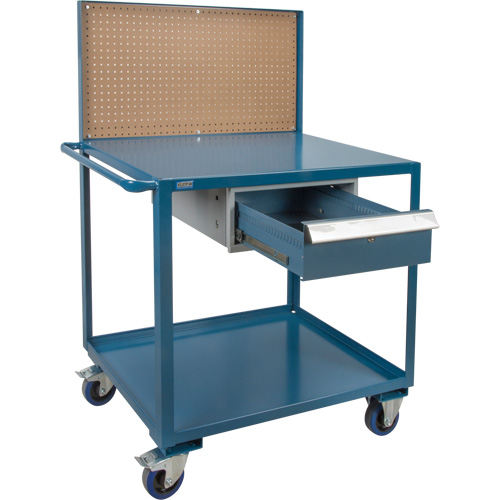 Chariot de service mobile, 2 Tiers, 24" la x 57" h x 40" p, Capacit&eacute; 1200 lb NTL Industrial