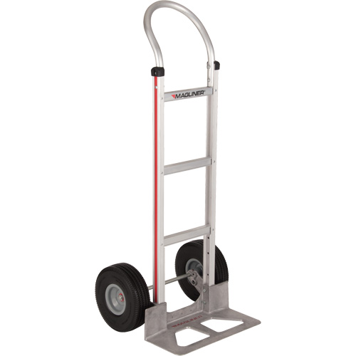 Knocked Down Hand Truck, Continuous Handle, Aluminum, 48" Height, 500 lbs. Capacity NTL Industrial