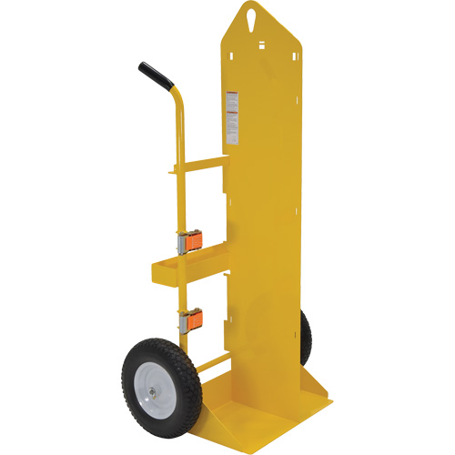 Chariot pour chalumeau et bouteille &agrave; gaz, Roues Rempli de mousse, Base de 23-13/16" la x 22-13/16" lo, 500 lb NTL Industrial