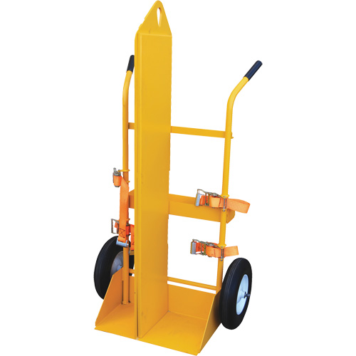 Welding Cylinder Torch Cart, Foam-Filled Wheels, 23-1/8" W x 22-13/16" L Base, 500 lbs. NTL Industrial