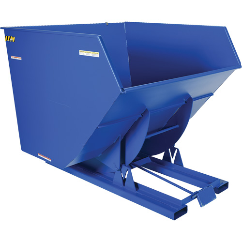 Conteneur autobasculeur, Acier, 4 vg³, Bleu NTL Industrial