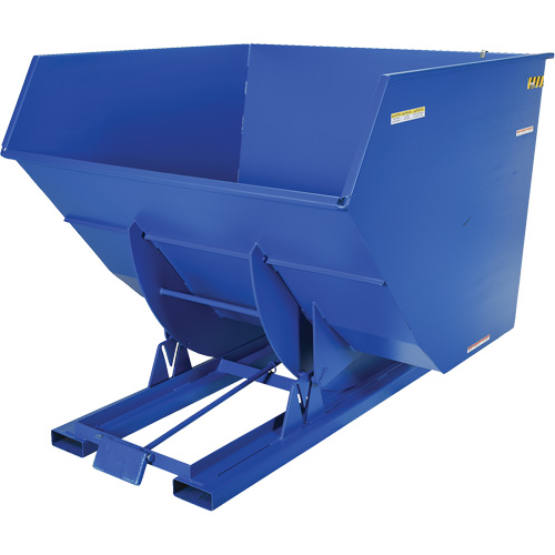 Conteneur autobasculeur, Acier, 4 vg³, Bleu NTL Industrial