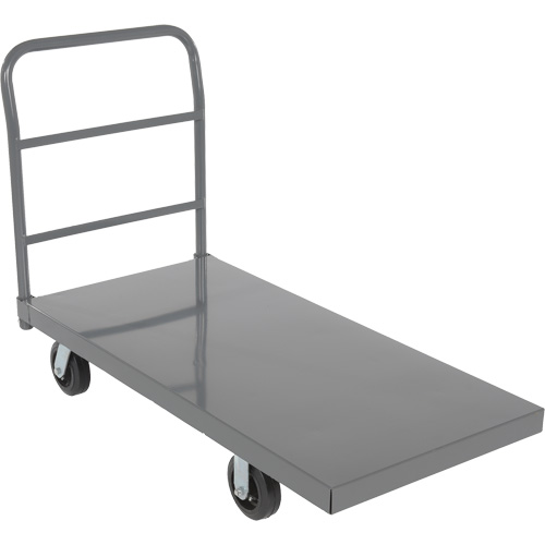 Platform Truck, 48" L x 24" W, 2000 lbs. Capacity, Rubber Casters NTL Industrial