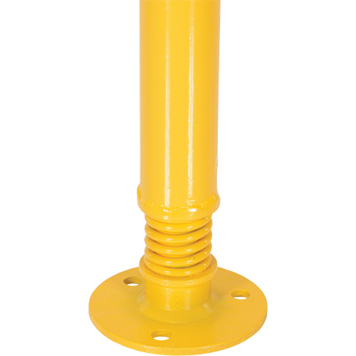 Borne de protection &agrave; ressort, Acier, 42" h x 2-1/8" la, Jaune NTL Industrial