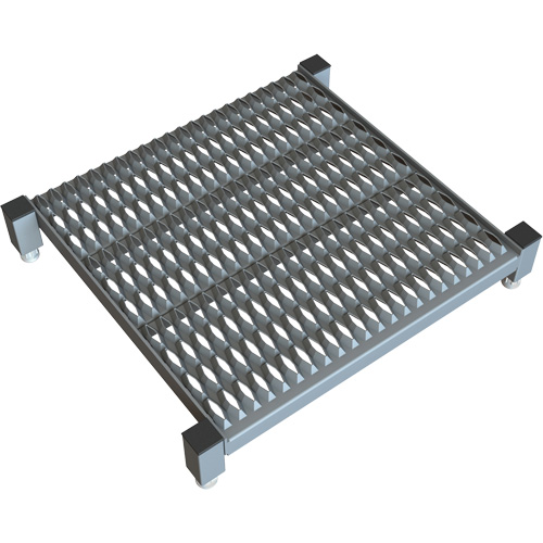 Adjustable Height One-Step Work Platform, 24" W x 24" D, 800 lbs. Capacity, All-Welded NTL Industrial