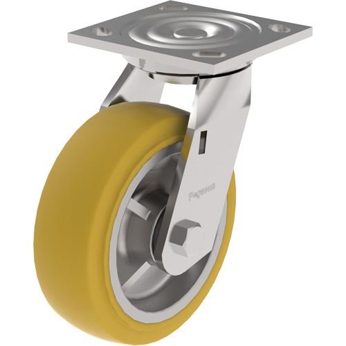 21 Series Medium-Duty Caster, Swivel, 4" (101.6 mm), Urethane, 700 lbs. (317 kg.) NTL Industrial