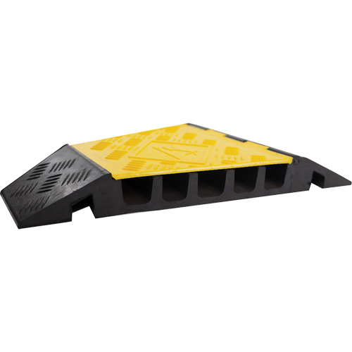 Protecteur de c&acirc;ble tourne-&agrave;-gauche robuste Powerhouse, 5 canaux, 12" lo x 19,75" la x 2,25" h NTL Industrial