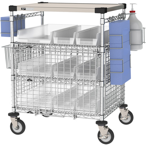 Poste d'EPI pour r&eacute;ception, Acier inoxydable, 43" x 40" x 24", Capacit&eacute; 900 lb NTL Industrial