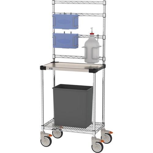 Poste de d&eacute;sinfection, Acier inoxydable, 24" x 60" x 14", Capacit&eacute; 900 lb NTL Industrial