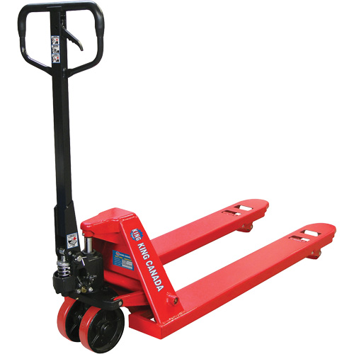 Pallet Truck with Polyurethane Wheels, Steel, 48" L x 27" W, 5500 lbs. Capacity NTL Industrial
