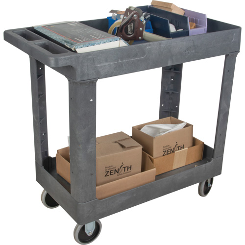Utility Service Cart, 2 Tiers, 16-1/2" x 32-1/2" x 34-1/2", 550 lbs. Capacity NTL Industrial