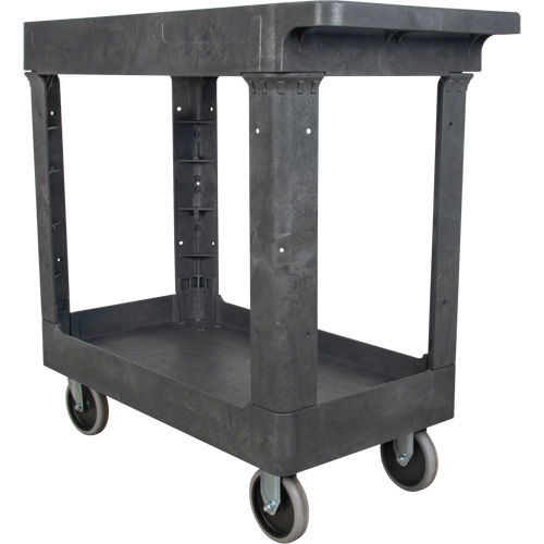 Utility Service Cart, 2 Tiers, 16-1/2" x 32-1/2" x 34-1/2", 550 lbs. Capacity NTL Industrial