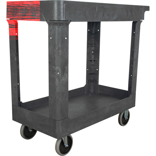 Utility Service Cart, 2 Tiers, 16-1/2" x 32-1/2" x 34-1/2", 550 lbs. Capacity NTL Industrial